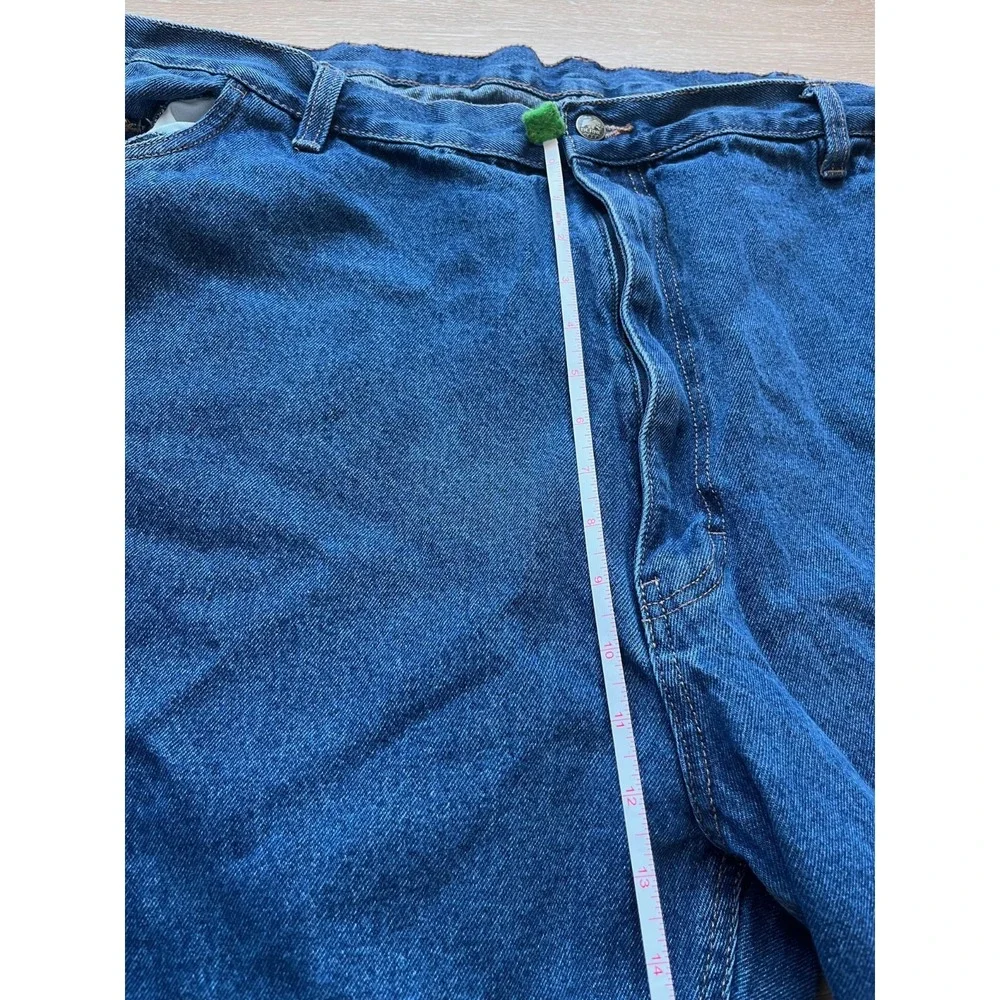 Berne Relaxed Fit Carpenter Jeans Mens 52x30 Blue Denim Cotton Straight Leg